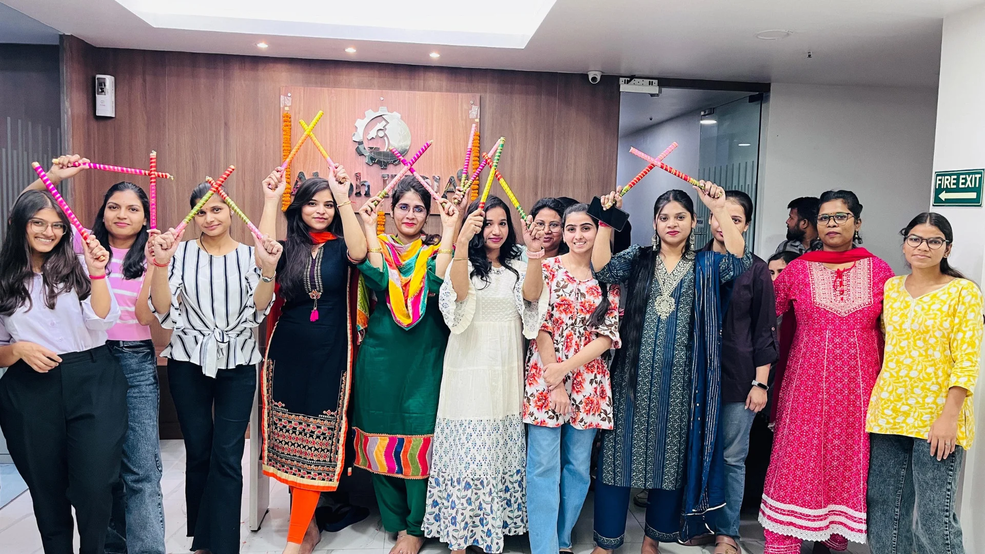 Aleph India celebrates the Navaratri festival in the office with vibrant enthusiasm. The celebration includes decorating the workspace with lights, flowers, and traditional motifs. Employees participa