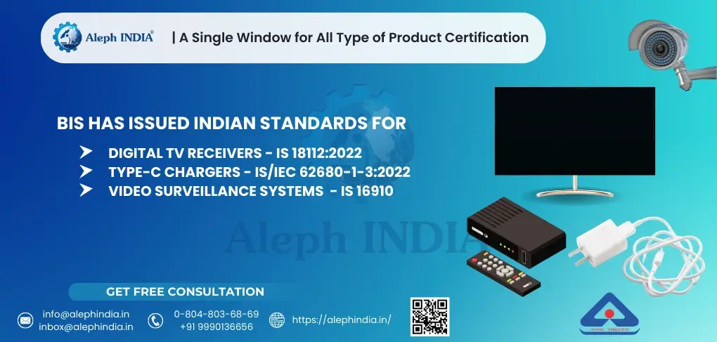 Indian Standards for Digital TV Receivers, USB Type C Connectors, and VSS