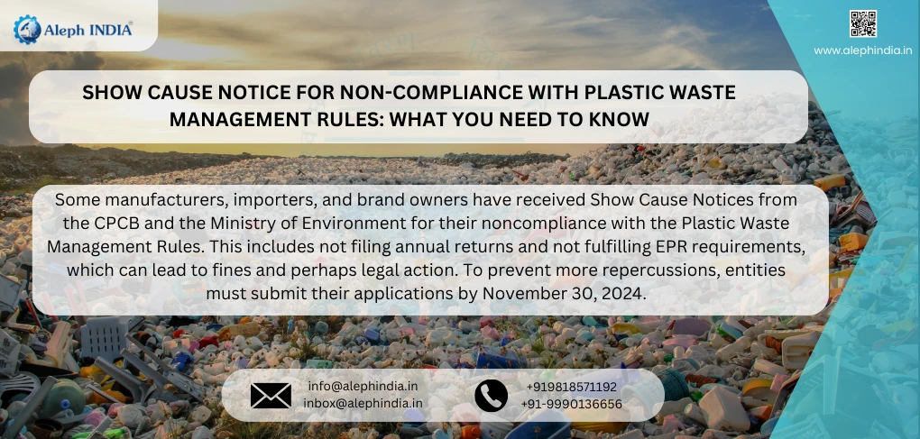 Show Cause Notice for Non-Compliance with Plastic Waste Management Rules: What You Need to Know