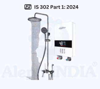 BIS CERTIFICATION for Safety of Household, Commercial and Similar Electrical Appliances for Toilet Appliances IS 302 Part 1: 2024