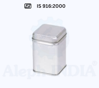 BIS CERTIFICATION for Square Tins For Solid Products IS 916