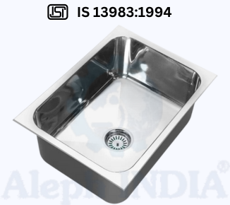 BIS CERTIFICATION FOR STAINLESS STEEL SINKS FOR DOMESTIC PURPOSES IS 13983