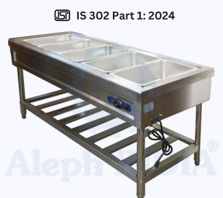 BIS CERTIFICATION for Safety of Household, Commercial and Similar Electrical Appliances for Commercial Electric Appliances for keeping Food and Crockery Warm IS 302 Part 1: 2024
