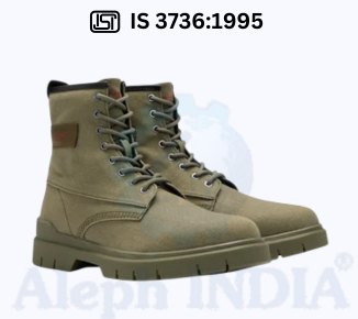 BIS CERTIFICATION FOR CANVAS BOOTS, RUBBER SOLE IS 3736