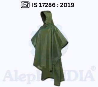 BIS CERTIFICATION FOR WATER-PROOF MULTIPURPOSE RAIN PONCHO IS 17286