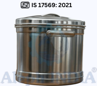 BIS CERTIFICATION FOR INSULATED CONTAINER FOR FOOD STORAGE IS 17569