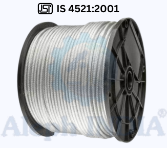 BIS CERTIFICATION FOR WIRE ROPES USED IN OIL WELLS AND OIL WELL DRILLING IS 4521