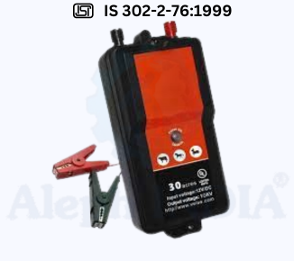 BIS CERTIFICATION for Electric Fence Energizers as per IS 302-2-76:1999