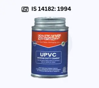 BIS CERTIFICATION FOR SOLVENT CEMENT FOR UPVC PIPE AND FITTINGS IS 14182