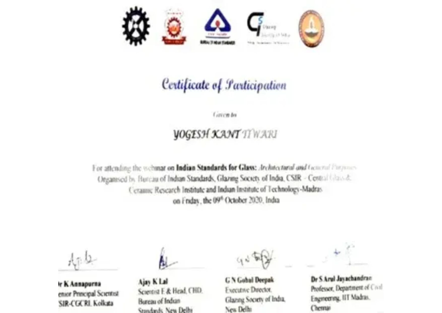 Certificate 15