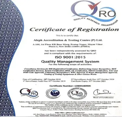 Registrar of Companies Certificate